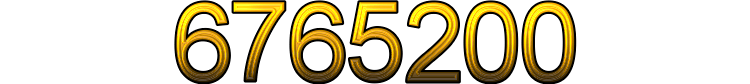 Number 6765200