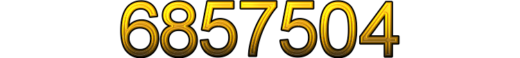 Number 6857504 Number 6857504