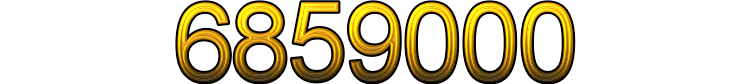 Number 6859000