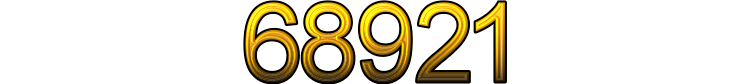 Number 68921