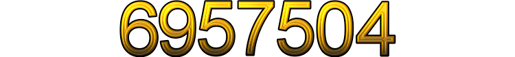 Number 6957504