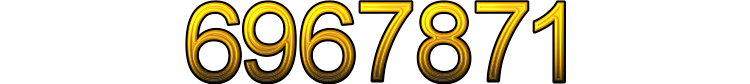 Number 6967871