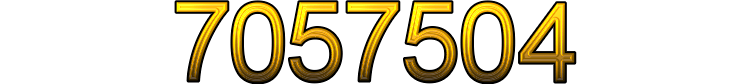 Number 7057504