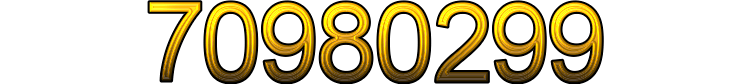 Number 70980299