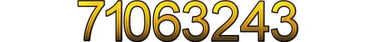 Number 71063243