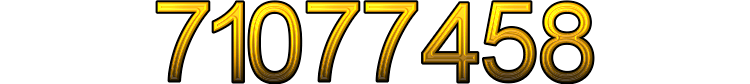Number 71077458