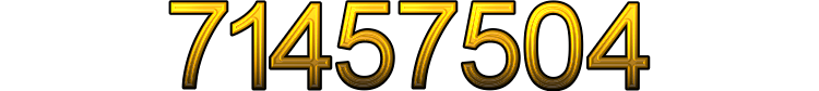 Number 71457504