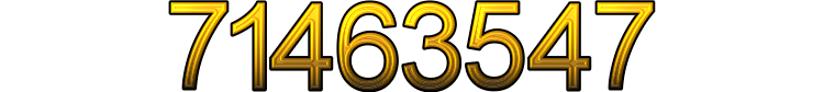 Number 71463547
