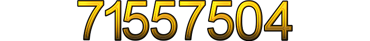 Number 71557504