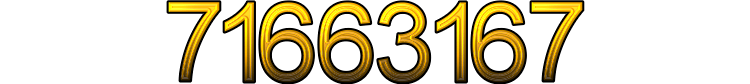 Number 71663167 Number 71663167