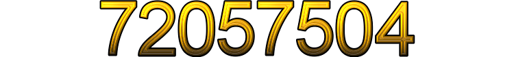 Number 72057504