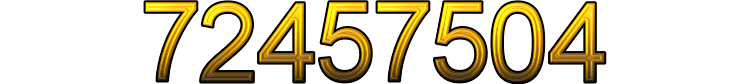Number 72457504 Number 72457504
