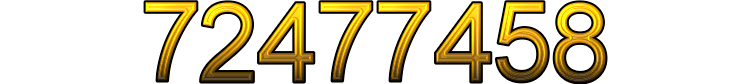 Number 72477458 Number 72477458