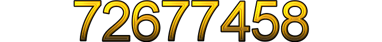 Number 72677458 Number 72677458