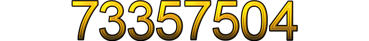 Number 73357504 Number 73357504