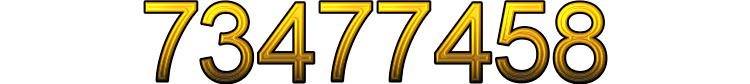 Number 73477458 Number 73477458