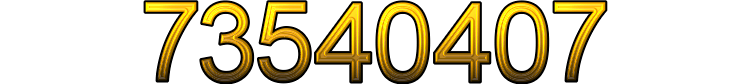 Number 73540407