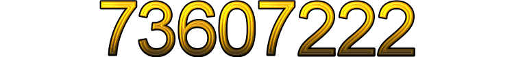 Number 73607222 Number 73607222