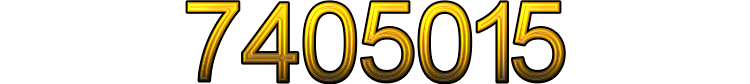Number 7405015