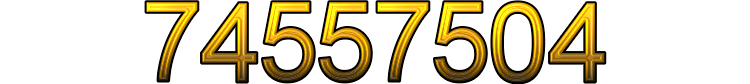 Number 74557504 Number 74557504