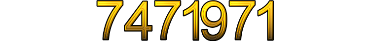 Number 7471971