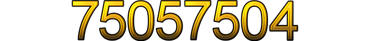 Number 75057504