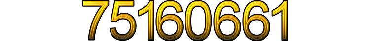 Number 75160661