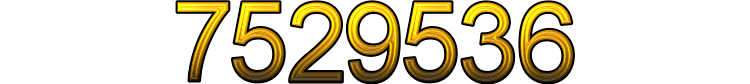 Number 7529536