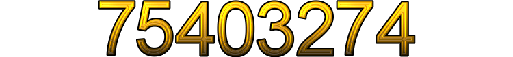 Number 75403274 Number 75403274