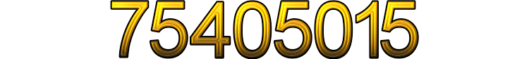 Number 75405015 Number 75405015