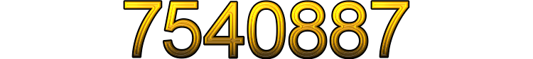 Number 7540887