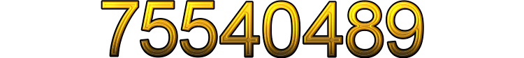 Number 75540489