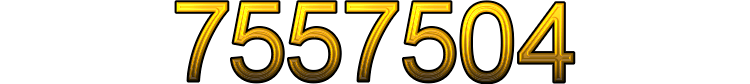 Number 7557504