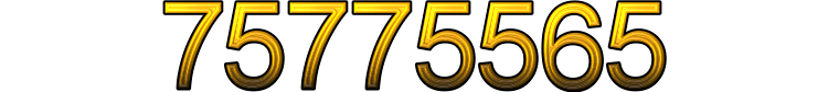 Number 75775565 Number 75775565