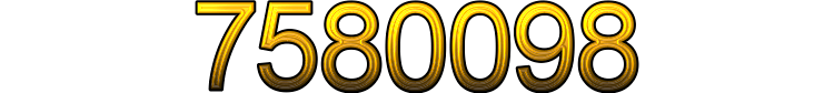 Number 7580098