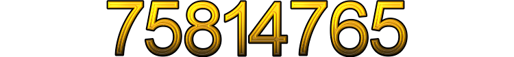 Number 75814765