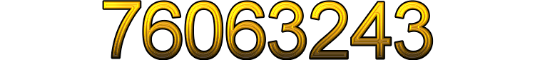 Number 76063243 Number 76063243