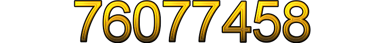 Number 76077458 Number 76077458