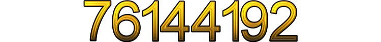 Number 76144192 Number 76144192