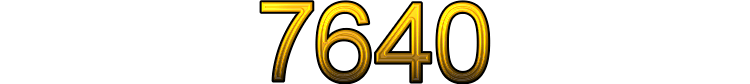 Number 7640