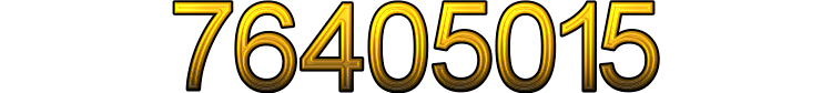 Number 76405015