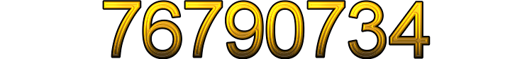 Number 76790734
