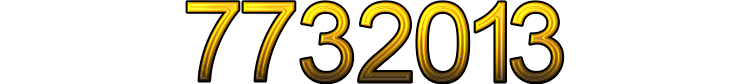 Number 7732013