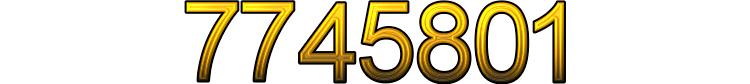Number 7745801