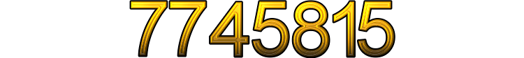 Number 7745815 Number 7745815