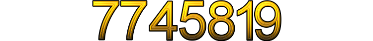Number 7745819 Number 7745819