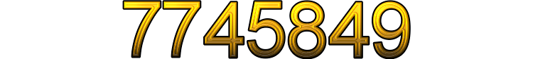 Number 7745849 Number 7745849