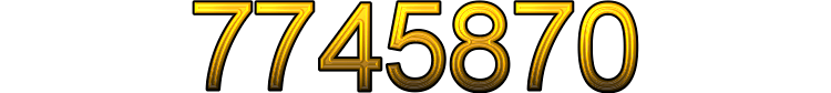 Number 7745870 Number 7745870