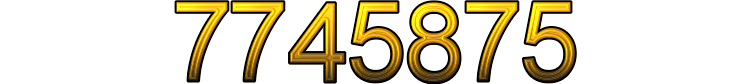 Number 7745875