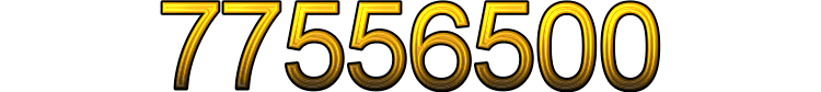 Number 77556500 Number 77556500